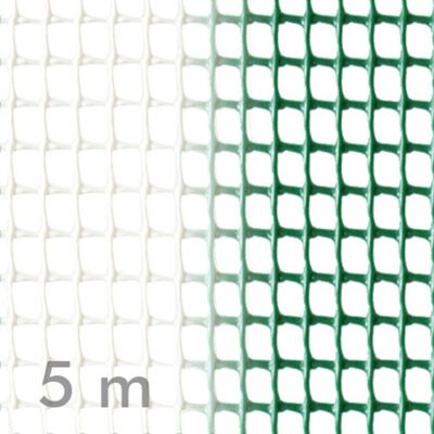 Square plastic mesh in rolls of 5m