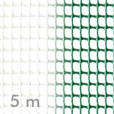 Square plastic mesh in rolls of 5m