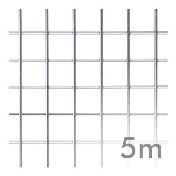 Malla electrosoldada galvanizada en rollos de 5m
