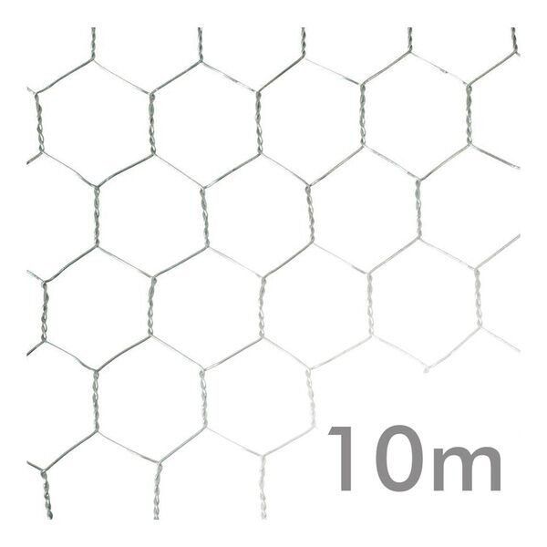 Malla de triple torsión o hexagonal en rollos de 10m