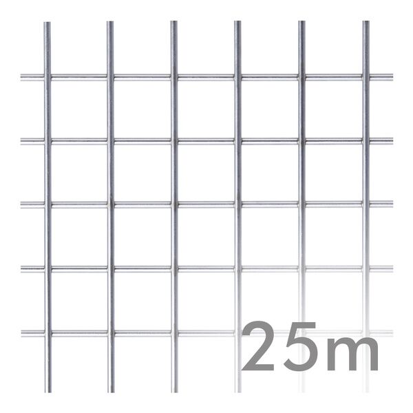 Malla electrosoldada galvanizada en rollos de 25m